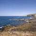 Rasca coast with cliffs of monta�a de Guaza in the distance