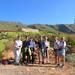 A group of hikers having a break before going to Barranco de Chijas