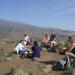 Hikers on top of Roque del Conde