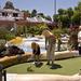Family plays mini golf in Parque Santiago - Playa de Las Am�ricas