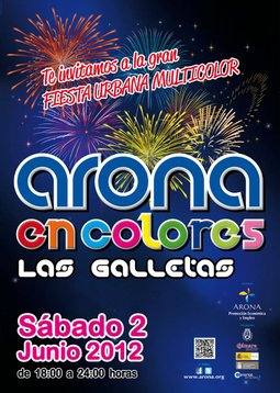 Imagen del cartel de Arona en Colores.