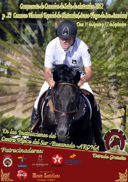 Cartel divulgativo del Campeonato de Salto de Obst�culos 2012 y XI Concurso Nacional Especial de Obst�culos de Arona.