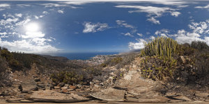Vista desde la monta�a de Guaza de Los Cristianos y Las Am�ricas