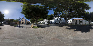 Plaza de la iglesia de San Antonio Abad (Arona casco)