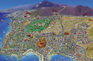 Las Am�ricas - Los Cristianos 3D map